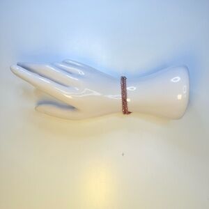 LC Lauren Conrad Double Strand Faceted Beaded Slider Bracelet Mauve Pink Sparkle